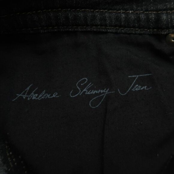 Chico's Platinum Jeans Women's 0 US-4 Gray Mid-Rise Abalone Skinny 29.5" Inseam - Picture 12 of 14